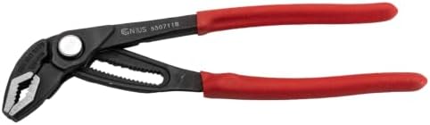 Genius Tools Water Pump Pliers 7 Inch Push Button Adjustable Slip Joint Ergonomic Grip - 550711B