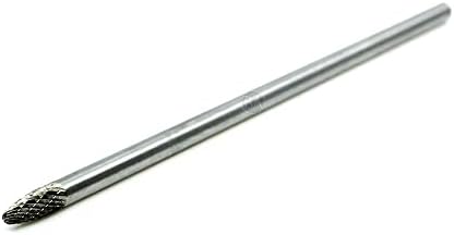Benchmark Abrasives 6” Tree Shape Radius Double Cut Tungsten Carbide Die Grinder Bits Metal Deburring Tool Rotary Burr, 1/4 Inch Shaft, Engraving Tool for Woodworking Shaping Carving (SF-1)