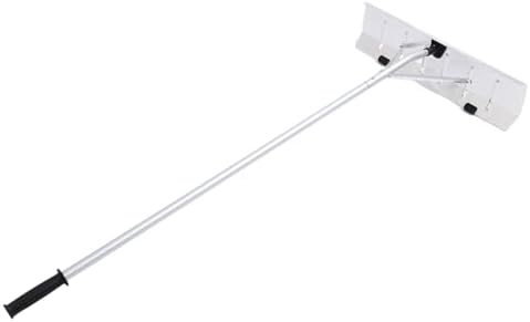 Snow Roof Rake Extending Handle Wheels Cold Aluminium Snow Removal Tool for House Car Courtyard