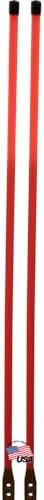 Buyers Products 1308115 Fluorescent Nylon Orange Guide Kit, 3/4" X 48", Bolt-On, Aftermarket Snow Plow Blade Marking Guide Kit, Bumper Guides for Pickup Trucks, Bumper Sights and Road Safety