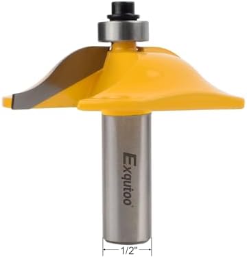 Exqutoo 1PCS 1/2" Shank 2-1/2" Diameter Raised Panel Cabinet Door Making