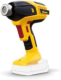 WAGNER Furno 550 Battery-Operated Heat Gun with LED Display, 5 Temperature Settings from 300 to Max. 610 °C, Includes Reflector and Wide Jet Nozzle (Battery and Charger Not Included)