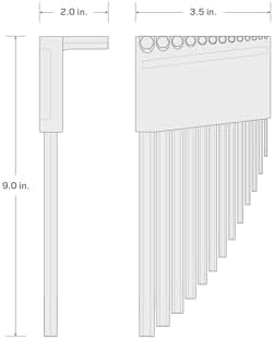 TEKTON Flat End Hex L-Key Set, 13-Piece | KLX91103 | (0.050 - 3/8 in.), Manganese Phosphate Finish, Holder