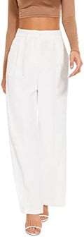 FUNYYZO Wide Leg Dress Pants for Women Work Slacks Business Casual Outfits