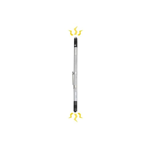 Ullman Devices Ullman DE-2 Aluminum Double Ended Screw Starter - 6-3/4 in. Screw Holder with Phillips and Slotted Head. Industrial Hand Tools, Silver