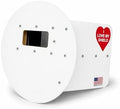 White Pancake Welding Hood Right Handed, 2" x 4-1/4" Lens Welding Shield, ANSI Z87.1, Lightweight Low Profile