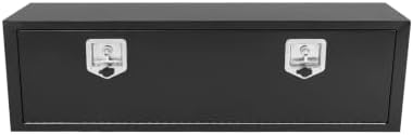 48 Inch Underbody Truck Box Steel Storage Tool Box,48" x 12" x 14" Tool Chest Organizer w/Lock and Keys For Pickup,Truck Bed, RV, Trailer,Heavy Duty Waterproof Black box