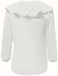 GORGLITTER Women's Ruffled Top Blouses Dressy Business Casual Outfits
