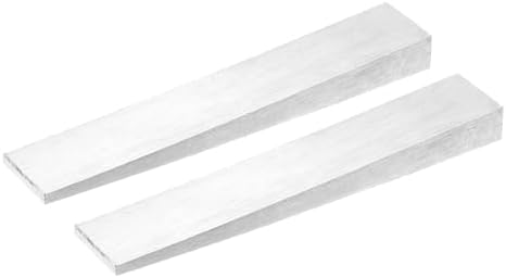HARFINGTON 2Pcs Stainless Steel Flange Wedge, 9/16" x 1" x 5-15/16" Metal Right Angle Wedges Shims Spreading Flanges Triangle Pipefitting Welding Underpinning Tool for Lathe Milling Machine