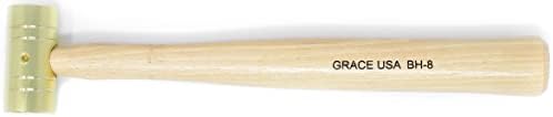 Grace USA Brass Hammer, Gunsmith Tools & Accessories, Gun Care, Woodworking, Machinist, Mechanic, Made in USA