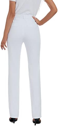 iChosy Women's Stretch Straight Leg Dress Work Pants Business Casual Slacks