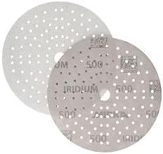Mirka Sandpaper Iridium 6-Inch Hook and Loop Disc Grit 500 50 pcs