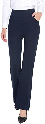 ZTN Womens Stretchy Dress Pants High Waist Work Casual