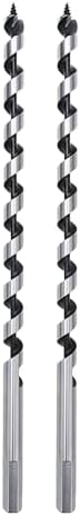 2 Pack 1/2 x 9 Auger Drill Bit for Wood,13x230mm Hex Shank Auger Bit