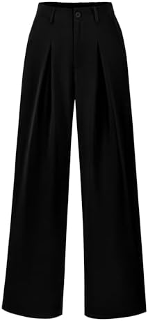 BTFBM Fall High Waisted Business Casual Palazzo Pants for Women Dressy 2026