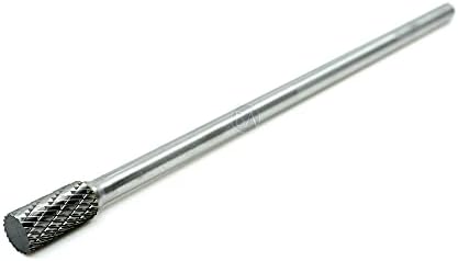Benchmark Abrasives 6” Cylinder Shape Double Cut Tungsten Carbide Die Grinder Bits Metal Deburring Tool Rotary Burr, 1/4 Inch Shaft, Engraving Tool for Woodworking Shaping Carving (SA-3)