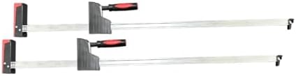 2-Pack 31'' Parallel Clamps - Precision Squareness for Flawless Projects | Woodworking Tools I 90° Parallel Clamp Cabinet Master, Steel Jaw Bar Clamp I 1500 lbs load Limited
