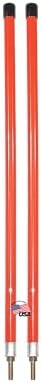 Buyers Products 1308106 Fluorescent Nylon Orange Guide Kit, 3/4" X 28", Stud Mount, Aftermarket Snow Plow Blade Marking Guide Kit, Bumper Guides for Pickup Trucks, Bumper Sights and Road Safety