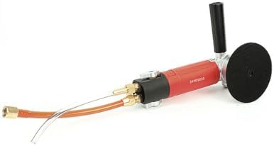 4-Inch Air Wet Polisher/Sander, 4500 RPM Pneumatic Stone Grinder with 5/8"-11 Spindle, Water-Fed System, Front Side Exhaust for Granite Marble Concrete