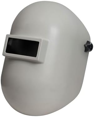 Pipeline Welding Helmet Hood, 2" x 4-1/4" Shade 10 Lens, Fiberglass Pipeliner Welding Hood with Ratchet Headgear
