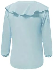 GORGLITTER Women's Ruffled Top Blouses Dressy Business Casual Outfits