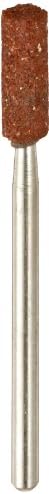 Norton Pacesetter Vitrified Bond Abrasive Mounted Point, Aluminum Oxide, A3 Shape, 1/4" Spindle Diameter, 1" Diameter x 2-3/4" Thickness, Grit 60 (Pack of 5)