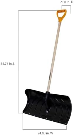 True Temper Plastic Snow Shovel with Steel Handle (Pack of 2)