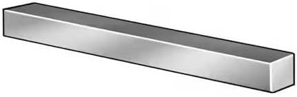 Oversized Key Stock, 36 In L, 3/8 In W, 3/8 In H, Carbon Steel | Wwg350375037536