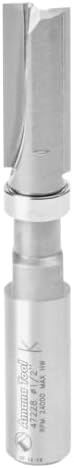 Amana Tool - 47228 Carbide Tipped Flush Trim Plunge Template 1/2 Dia x 1-1/4 x 1/2" Sh