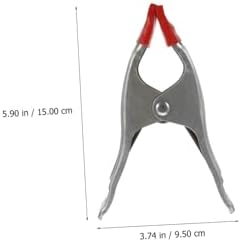 Ipetboom 10pcs Thickened A-shaped Woodworking Clamps Heavy-duty Spring Carpentry Clips 6-inch Metal Workholding Devices for Wood and Stone Fixing