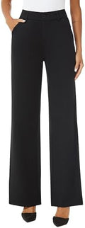iChosy Womens High Waist Wide Straight Leg Trousers Casual Slacks Dress Pants with Pockets