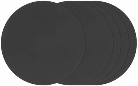 30Pcs Sanding Discs 6In 1500Grit Hook and Loop Sandpapers Black