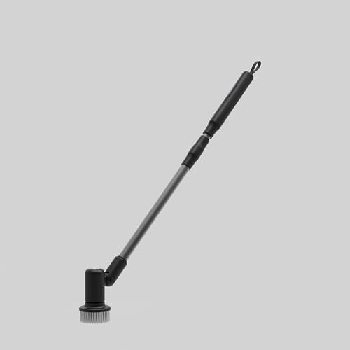 Cordless Electric Spin Scrubber (Black, Long)