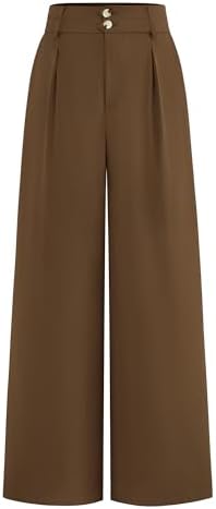 BTFBM Wide Leg Dress Pants Women Business Casual Outfits