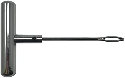 Stainless Steel T-Handle - Pro Heavy Duty Repair Tool Perfect for Tire Plug Kits for Car Truck Motorcycle Bycles - Replaceable Split Eye Needle - Made with All-Americal Materials
