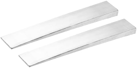 HARFINGTON 2Pcs Stainless Steel Flange Wedge, 5/16" x 1" x 5-15/16" Metal Right Angle Wedges Shims Spreading Flanges Triangle Pipefitting Welding Underpinning Tool for Lathe Milling Machine