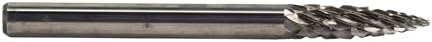 Drill America SG-44 Carbide Burr/Rotary File Tree Pointed End Double Cut for Die Grinder 1/8" Dia. x 1/2" Cut Length with 1/8" Shank and 1-1/2" Overall Length, DUL Series
