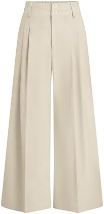 PRETTYGARDEN Women's High Waisted Wide Leg Dress Pants