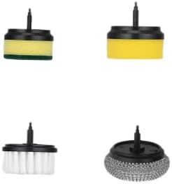 ScrubNinja Electric Spin Scrubber,Cordless Household Cleaning Brush with 4 Replaceable Heads (Four Brush Head Single Accessories)
