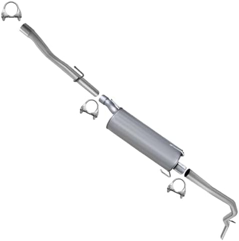 Northeastern Exhaust | Stainless Steel Intermediate Muffler Tailpipe Compatible for Dodge RAM 1500 2006-2008 | RAM 2500 2003-2010 | RAM 3500 2003-2008 5.7L | Free Clamps Included