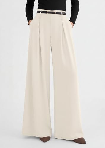 PRETTYGARDEN Womens Wide Leg Dress Pants Flowy Trousers