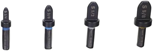 Spin Tools 4000 4-Piece Drill Bit Swaging Tool Set 1/4, 3/8, 1/2, 5/8-Inch