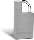 PACLOCK's UCS-446A Shrouded Single Post Padlock for Pelican® Storm Cases & Milwaukee® PACKOUT™, Slim Shoulder for Limited Rotation, Prevents Cutting Attempts, Silver, 2 Keys, Keyed Alike U-Pick!