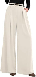 PRETTYGARDEN Womens Wide Leg Dress Pants Flowy Trousers