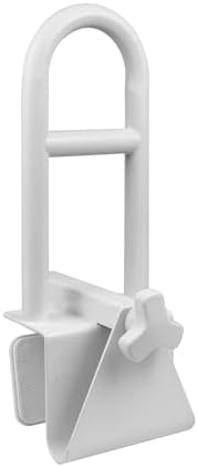 Heavy Duty Bathtub Safety Rail, Width Adjustable Bathtub Handle Grab Bar, Clamp-on Shower Support Handle for Side of Tub, Handicap Shower Safety Grab Bar for Seniors Elderly
