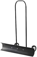 Snowcaster 70SNC 36-inch Bi-Directional Wheeled Snow Shovel Pusher and Barn Shovel, 10.5" x 36 ", Black