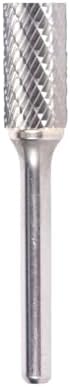 Drill America SA-7 Carbide Burr/Rotary File Cylindrical Double Cut for Die Grinder 3/4" Dia. x 1" Cut Length with 1/4" Shank and 2-3/4" Overall Length, DUL Series