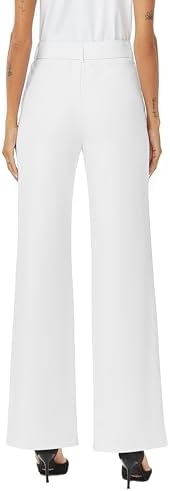 iChosy Womens High Waist Wide Straight Leg Trousers Casual Slacks Dress Pants with Pockets