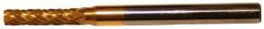 Champion SA42 Titanium Nitrite Coated Burs Solid Carbide Miniature 3/32-Inch Cutter Diameter 7/16-Inch Length of Cut