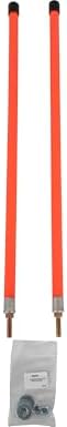Buyers Products 1308103 Fluorescent Nylon Orange Guide Kit, 3/4" X 24", Stud Mount, Aftermarket Snow Plow Blade Marking Guide Kit, Bumper Guides for Pickup Trucks, Bumper Sights and Road Safety